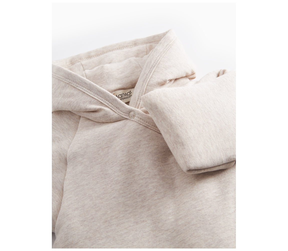 Baby Jumpsuit - Rex Modal - Biologisch katoen en Modal - Beige Melange - MarMar Copenhagen