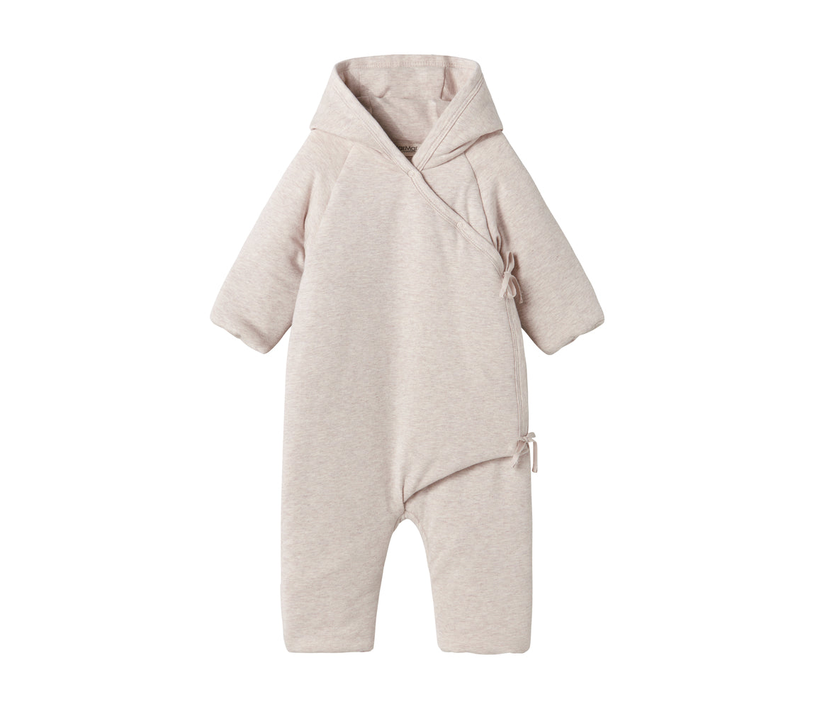 Baby Jumpsuit - Rex Modal - Biologisch katoen en Modal - Beige Melange - MarMar Copenhagen