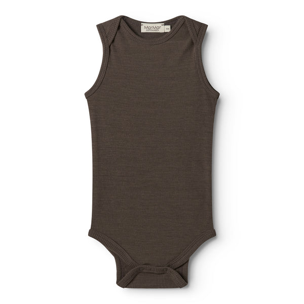 MarMar Copenhagen - Bini Wool Rib romper - 100% merino wol - Terre