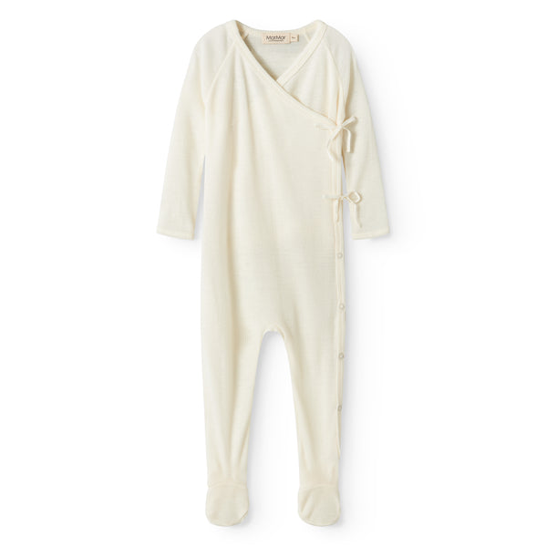 MarMar Copenhagen - Rompertje - Rubetta Wool Rib Romper - Jumpsuit - Natural