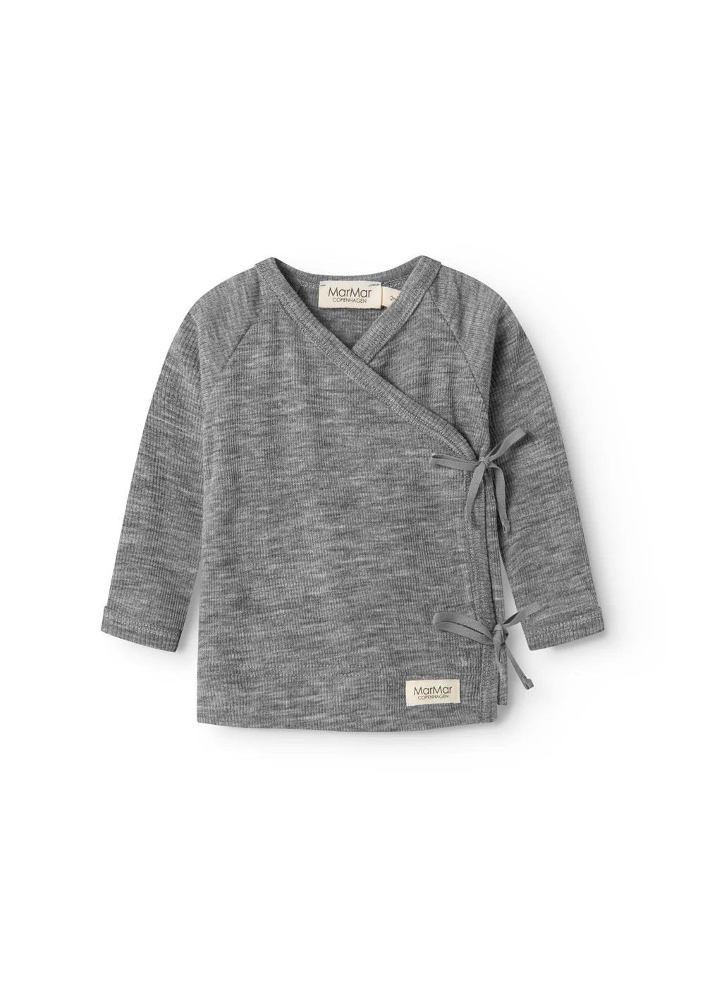 MarMar Copenhagen - Tut Wrap Wool Rib Top - Wikkeltruitje - 100% merinowol