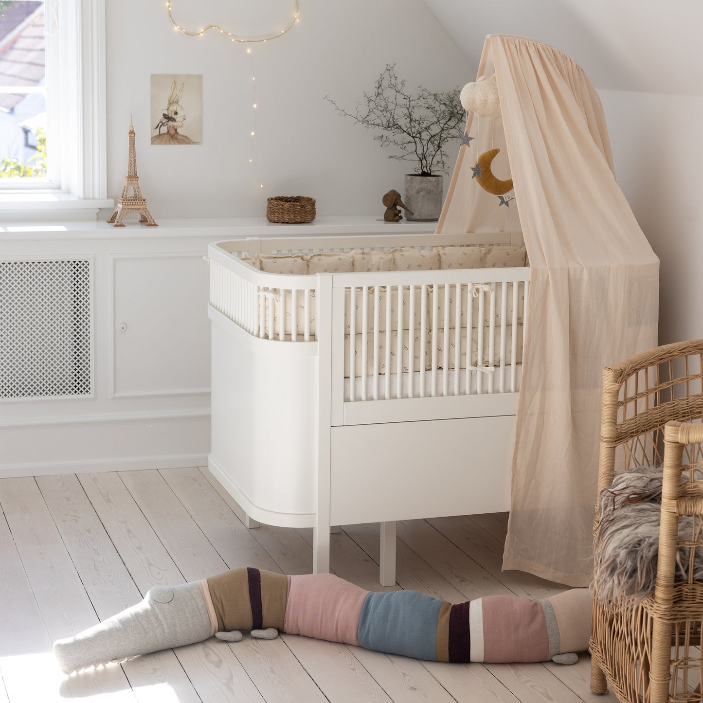 Sebra Baby en Junior Bed - Classic White - Beukenhout - Sebra
