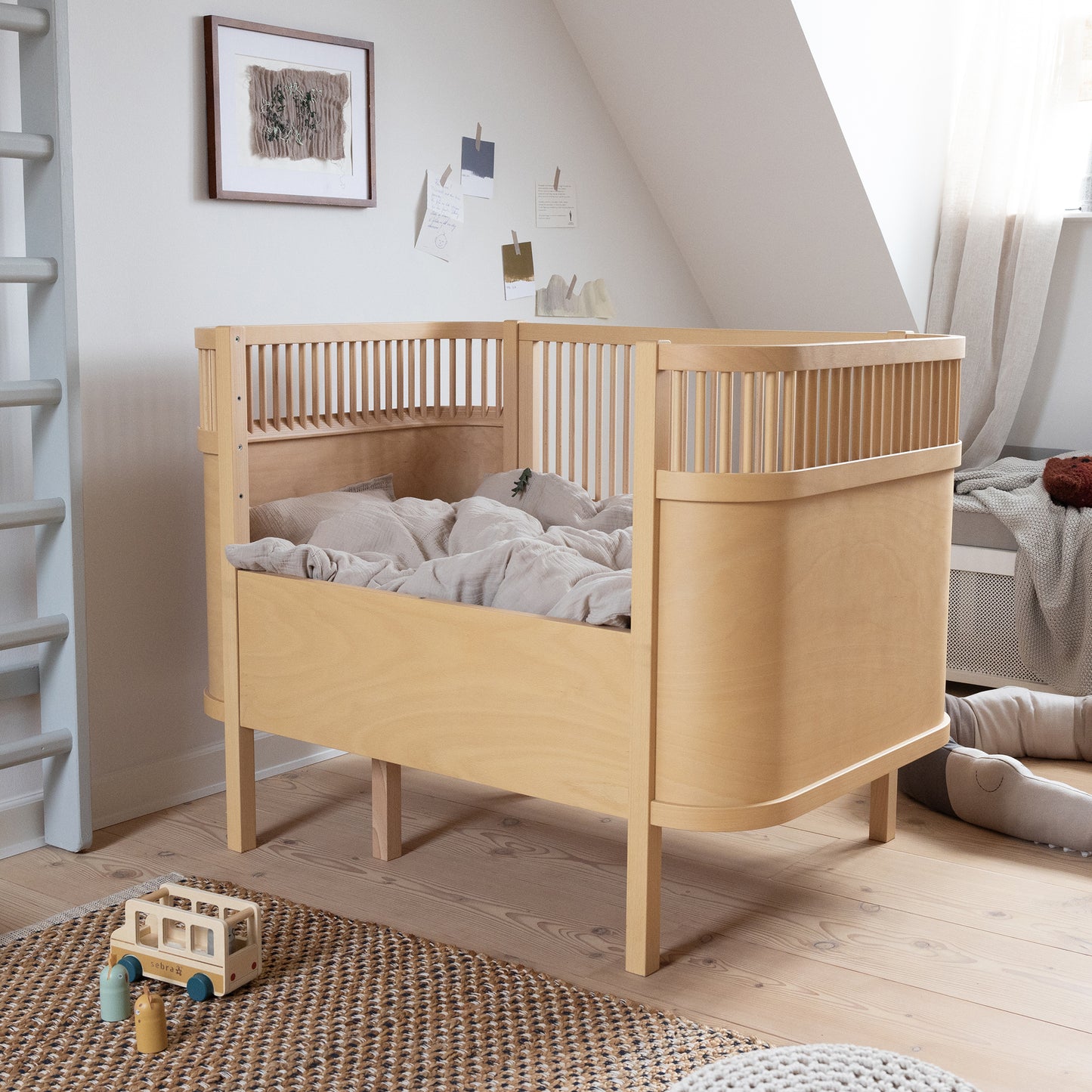 Sebra Baby en Junior Bed - Wooden Edition - Beukenhout - Sebra