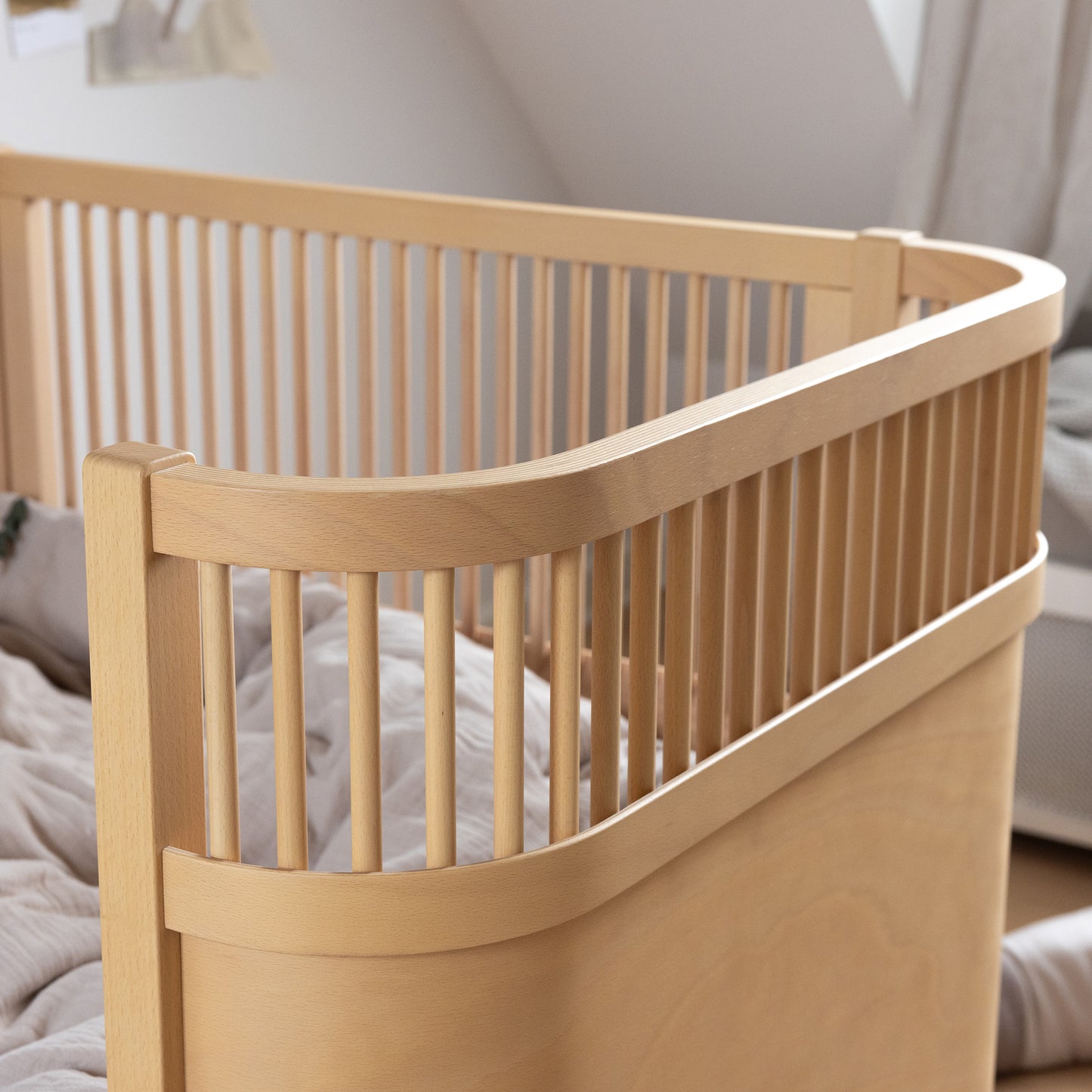 Sebra Baby en Junior Bed - Wooden Edition - Beukenhout - Sebra