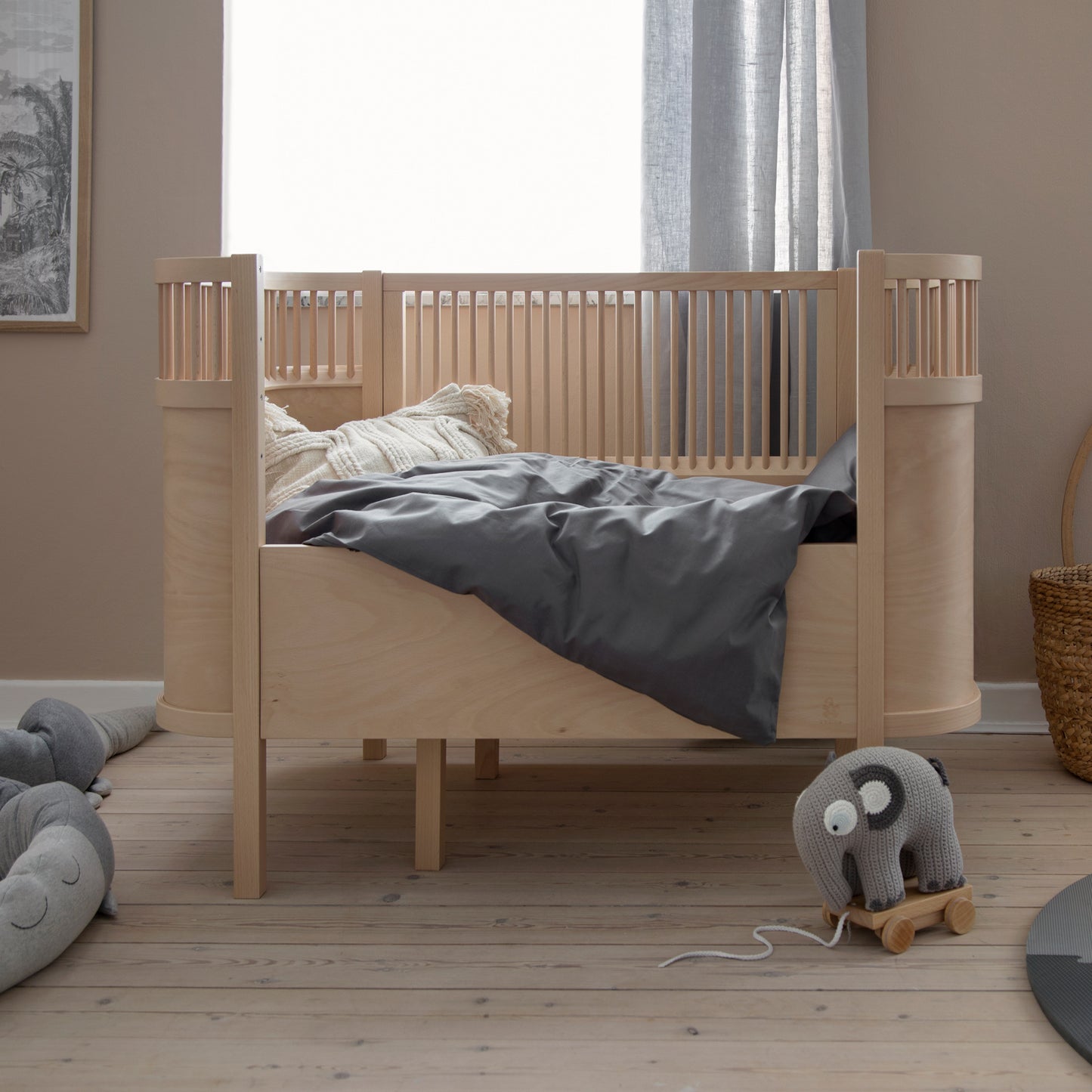 Sebra Baby en Junior Bed - Wooden Edition - Beukenhout - Sebra