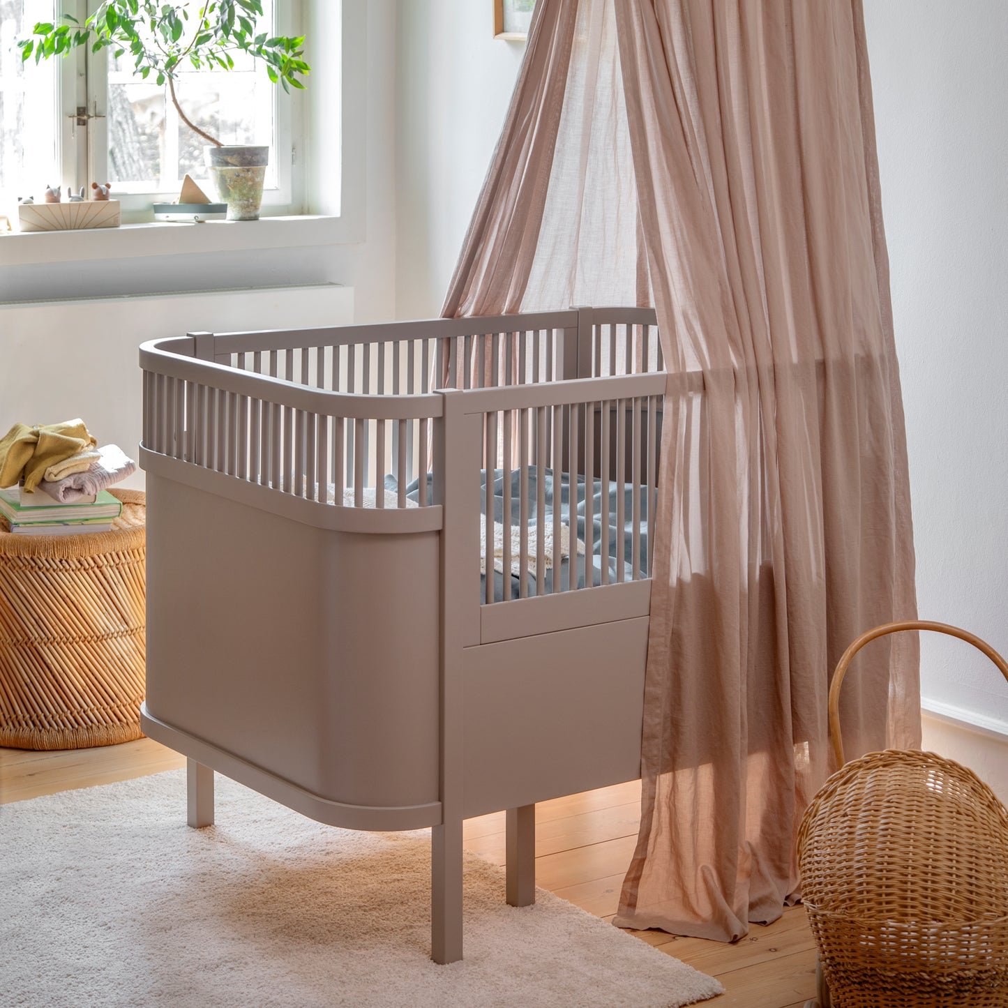 Sebra Baby en Junior Bed -Jetty Beige - Beukenhout - Sebra