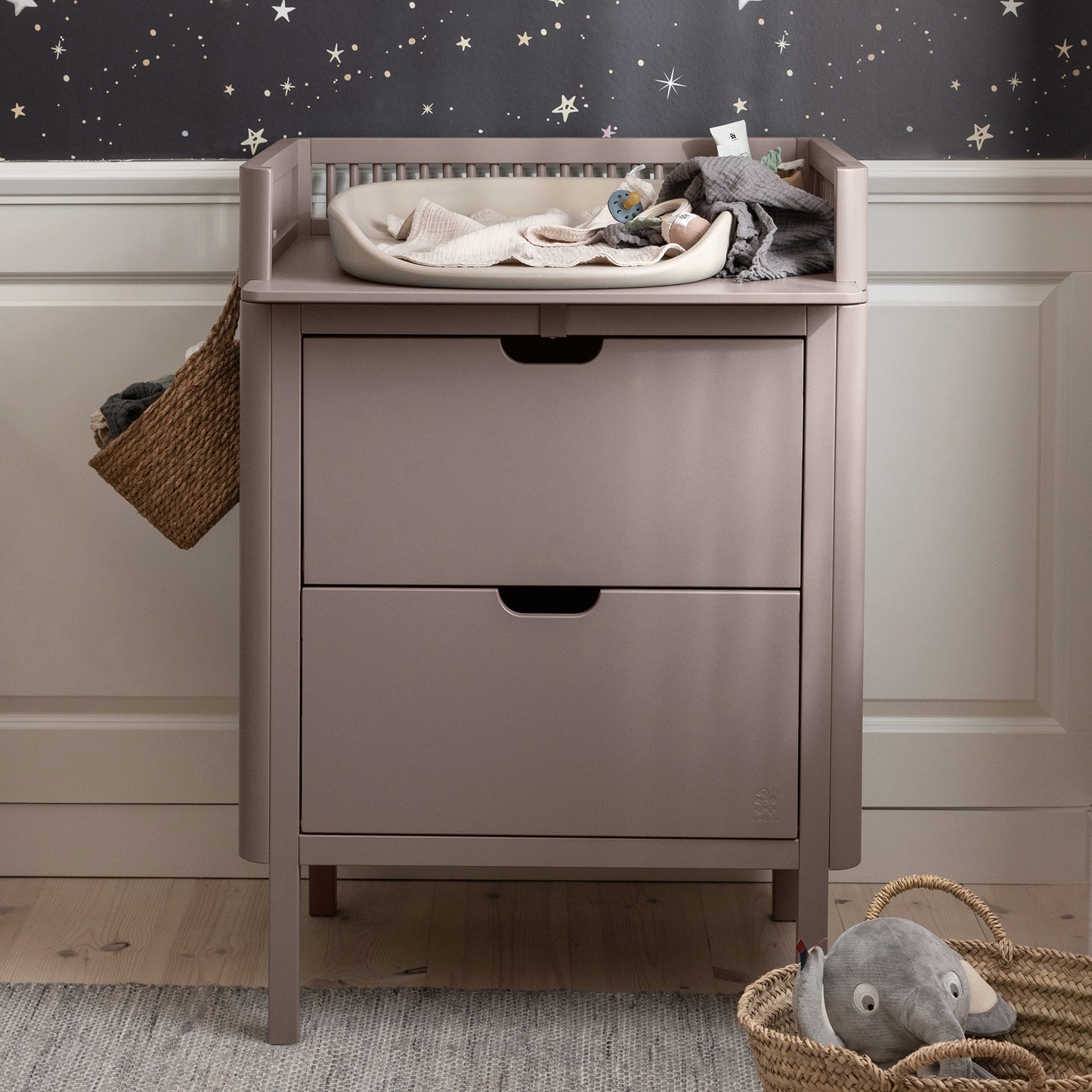 Commode/ Ladekast - Sebra Changing Unit - Jetty Beige - Beukenhout - Sebra