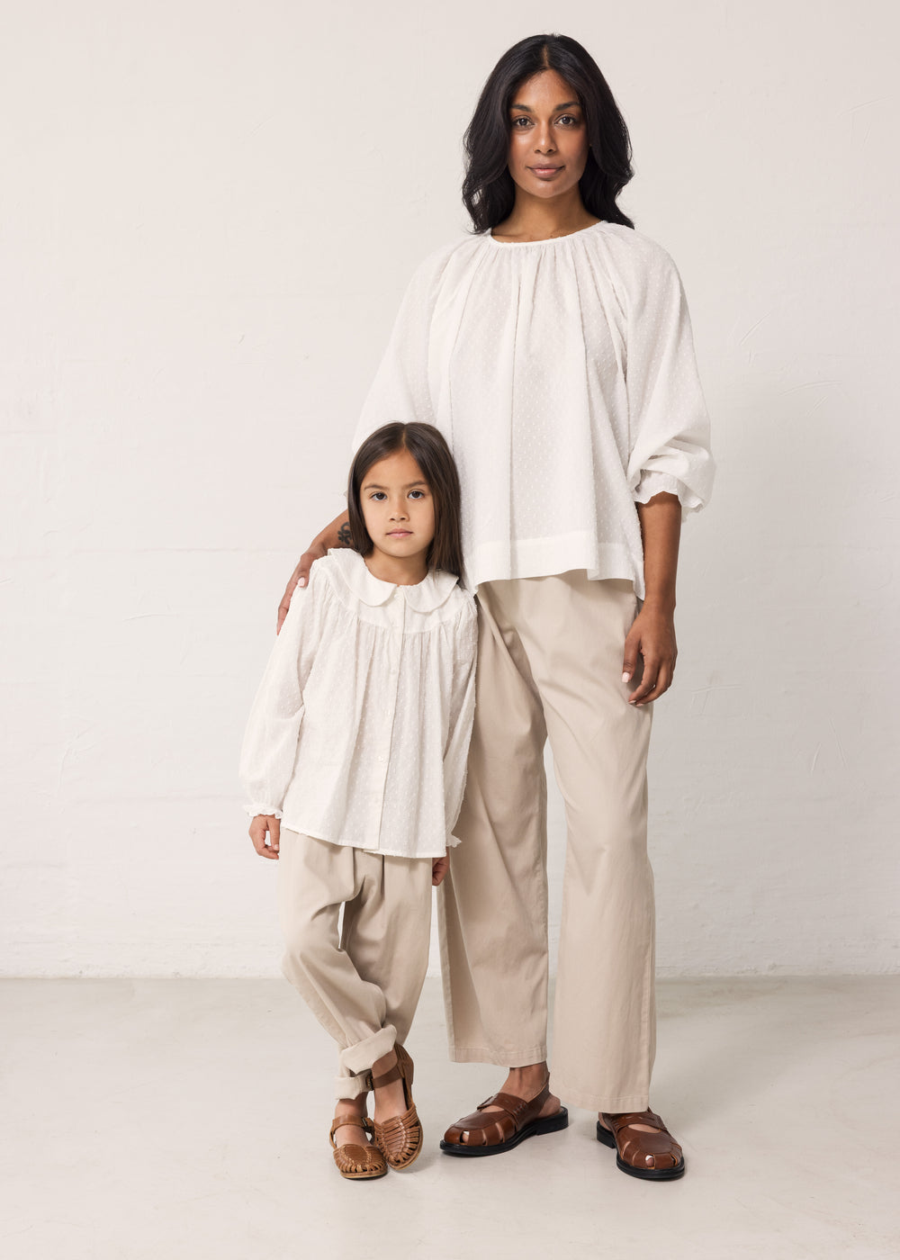 Pants Plano - Cotton - Mercury Grey/Beige - MarMar Copenhagen