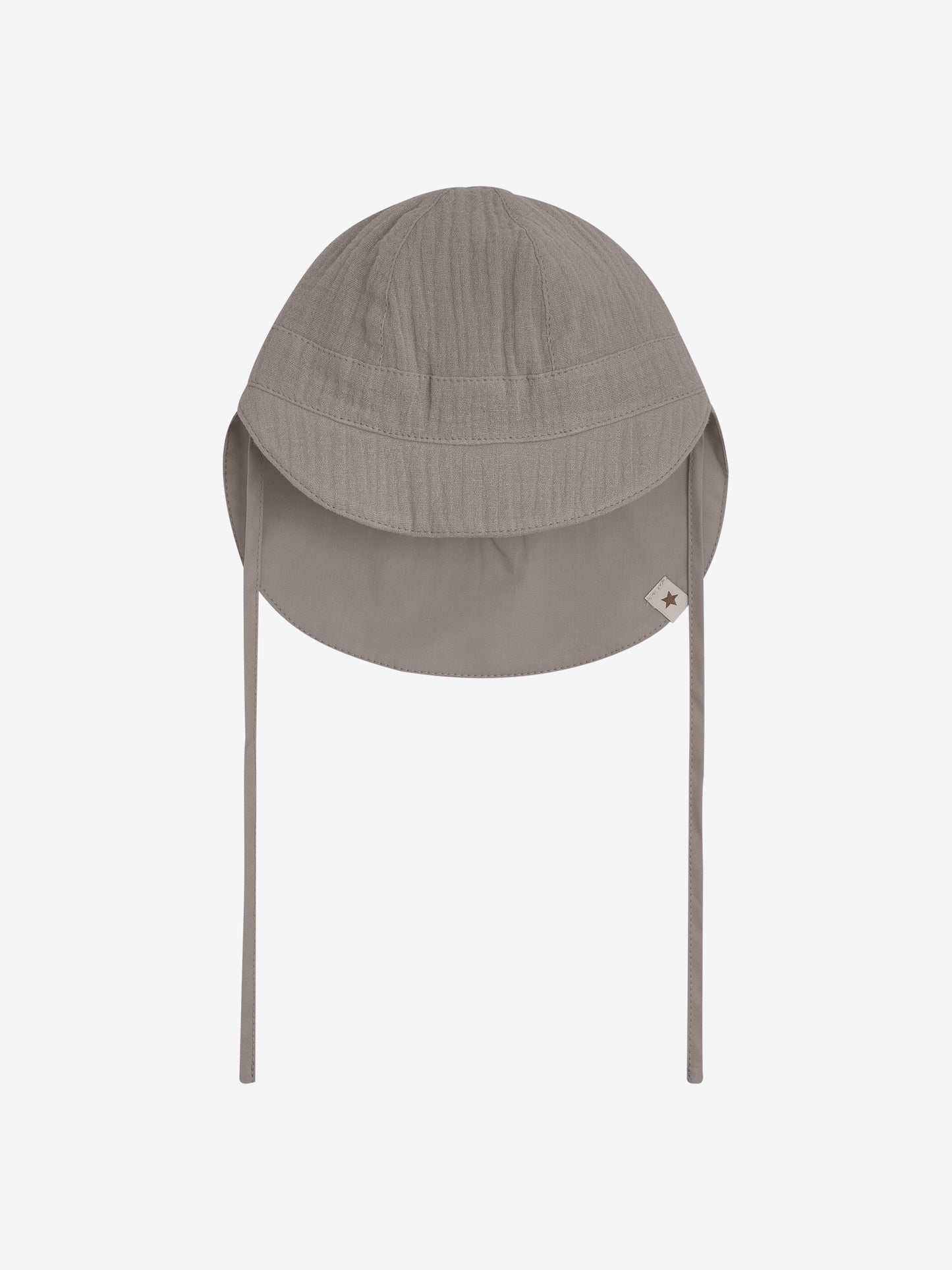 Zonnehoedje baby - Biologisch katoen/Mousseline - Bruin/Moon Rock - Huttelihut