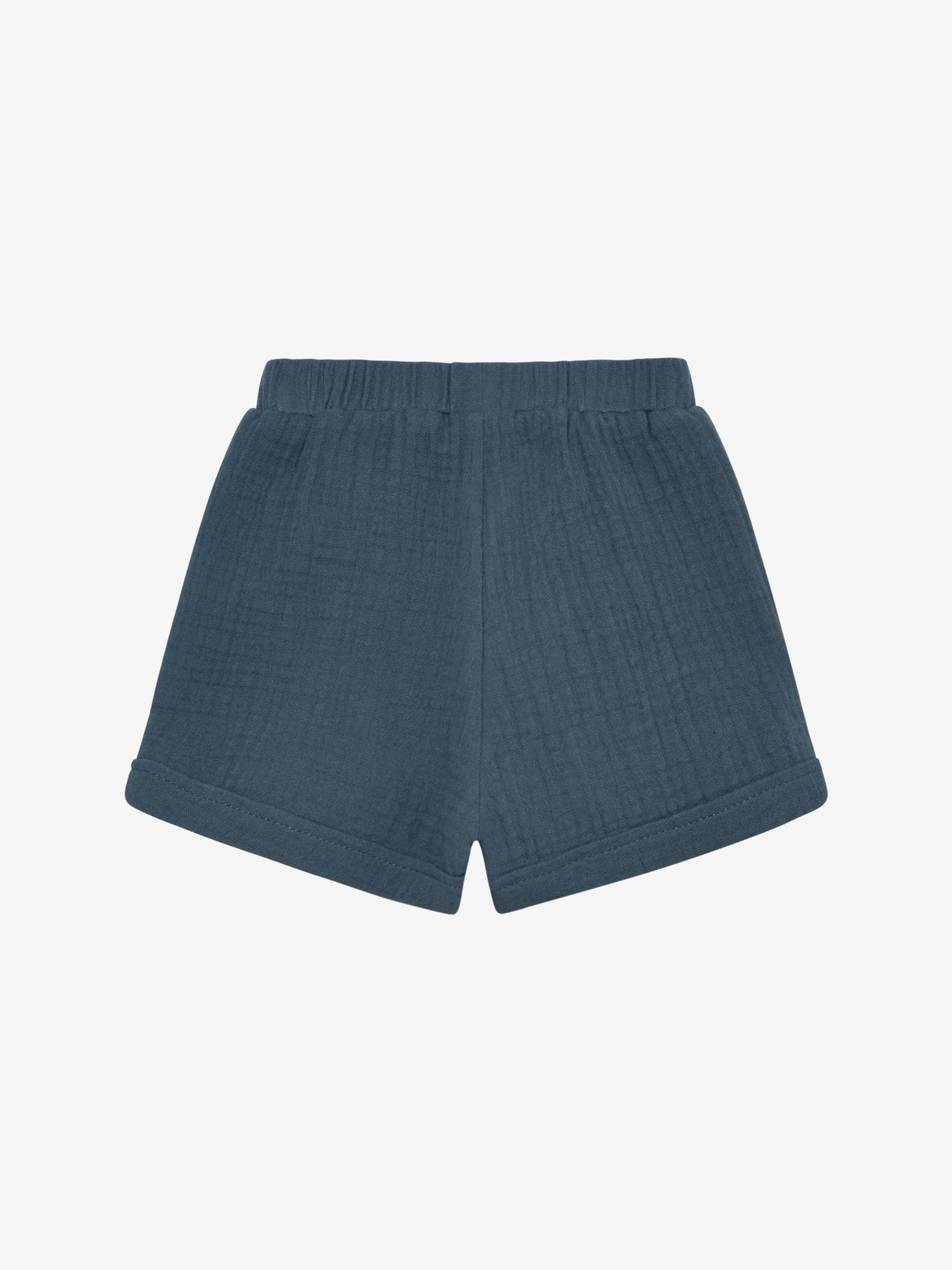 Kurze Hose - Baumwollmusselin - Baby Musselin Shorts - Bering Sea - Huttelihut