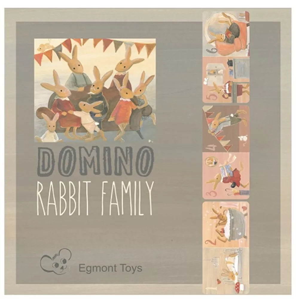 Domino Familie konijn - FSC karton - 3+ jaar - Egmont toys