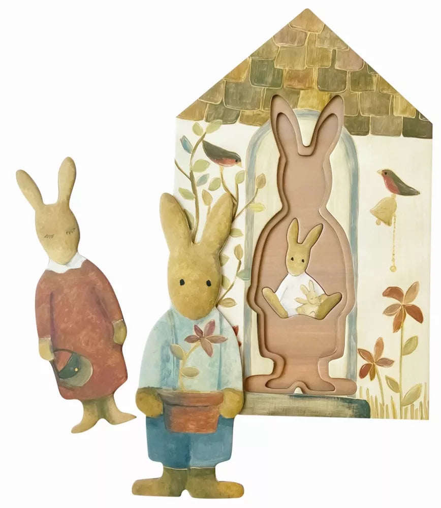 Gelaagde puzzel Konijn - FSC karton - 3+ jaar - Egmont toys