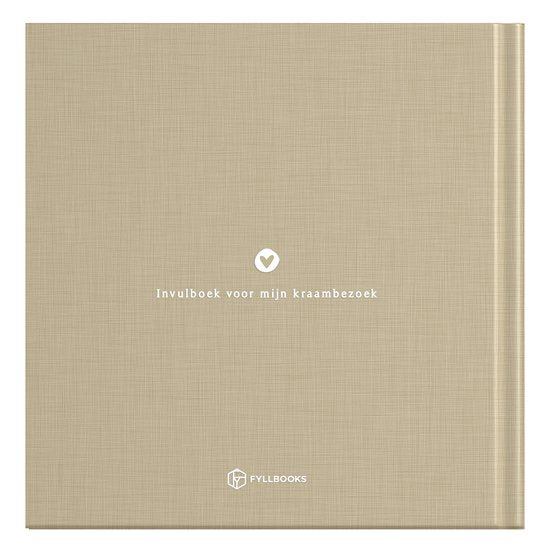 Baby invulboekje - Mijn Babyshower - Linnen Taupe - Fyllbooks
