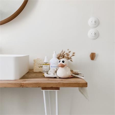 HEVEA - Kawan Mini Rubberduck - Sandy Nude - Bath duck - 100% natural rubber