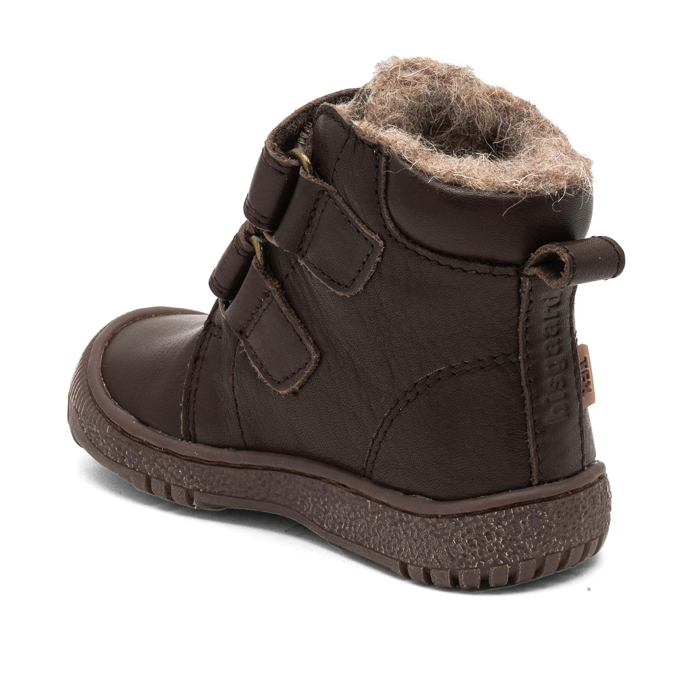 Wachterdichte schoenen - Evon tex - Mocha - Bisgaard - achterzijde