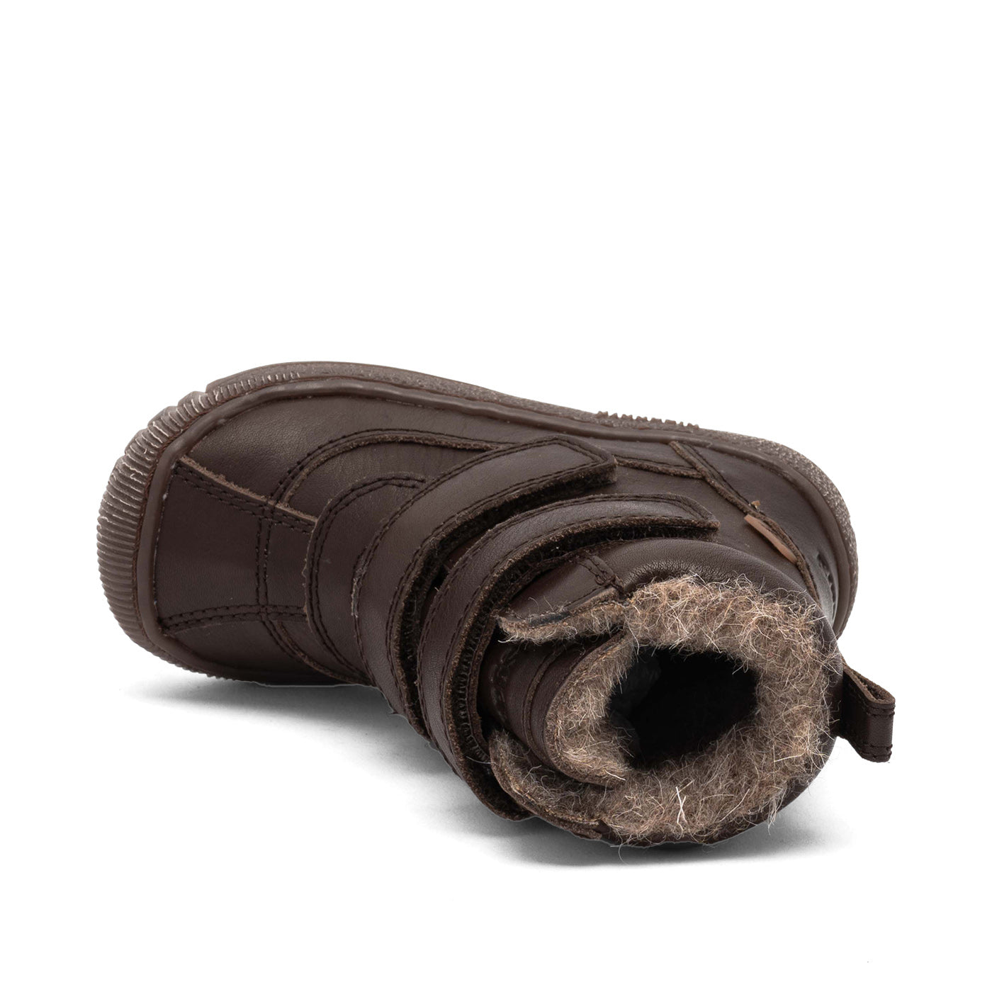 Wachterdichte schoenen - Ellis tex - Mocha - Bisgaard - liggend bovenaanzicht