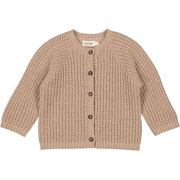 MarMar Copenhagen - Taki Cardigan Driftwood - BabyVestje Merino Katoen
