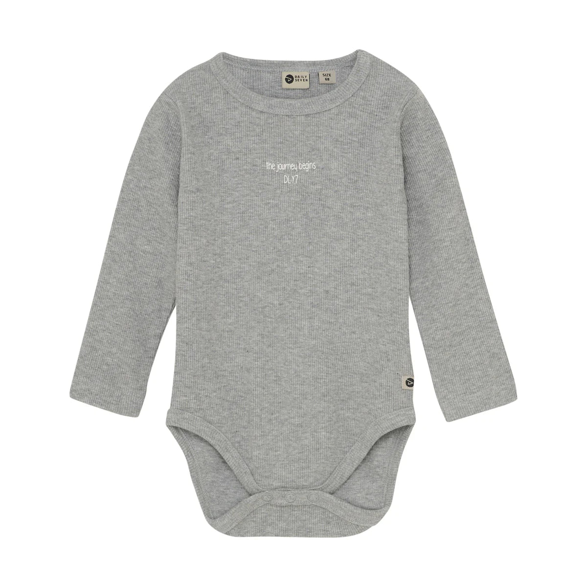 Daily7 - Romper met lange mouwen - Katoenmix - Grijs