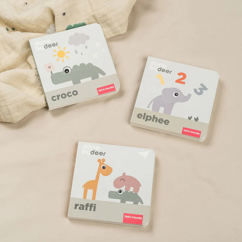 Boekje 'Vriendjes' - Board book Friends - Raffi - Colour mix - Done by Deer