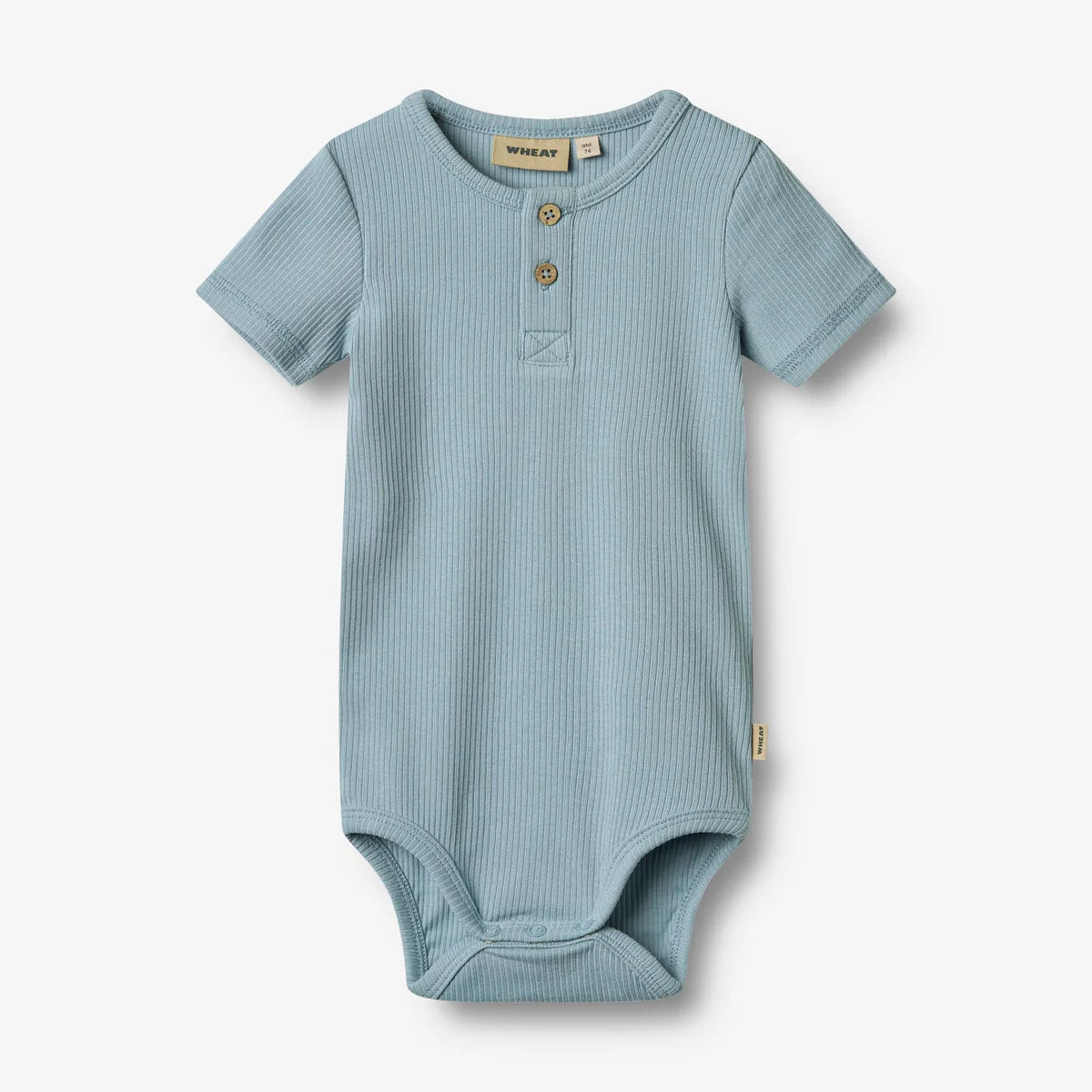 Romper korte mouw Magnus - Biologisch katoen - Calm blue - Wheat