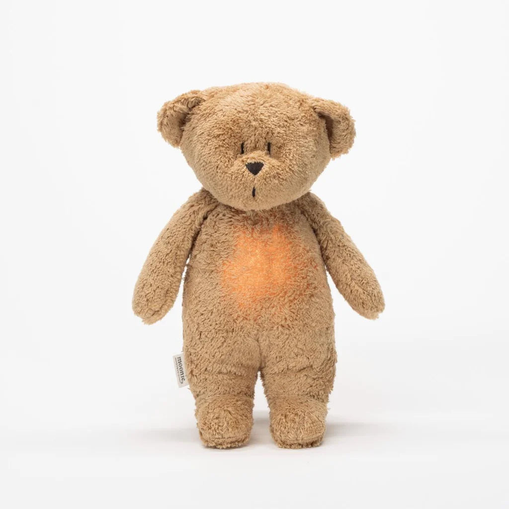 Knuffel met geluid - The Humming Bear 2.0 - Cappuccino - Moonie