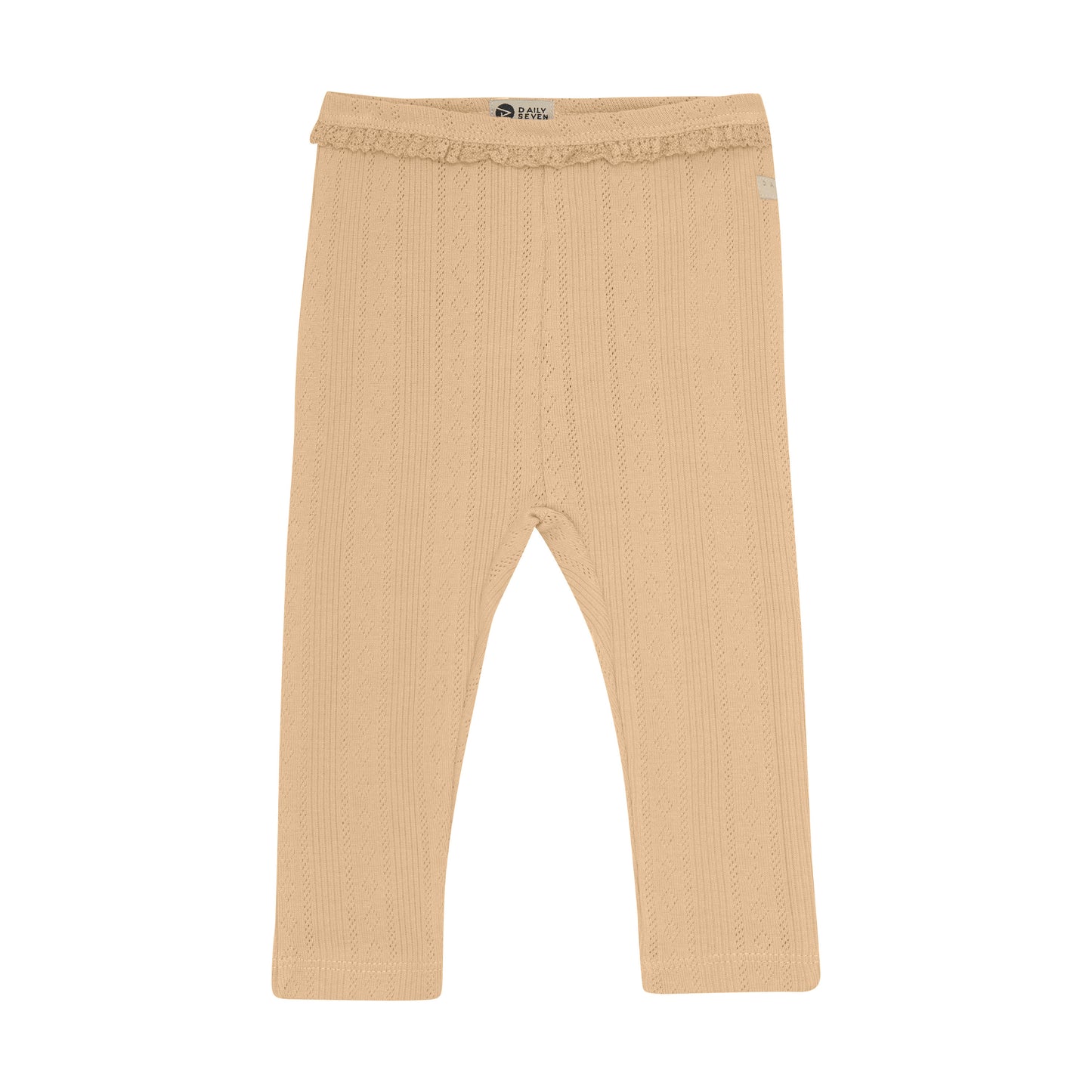 Daily7 - Leggings Pointelle - Broekje - 100% katoen - voorkant