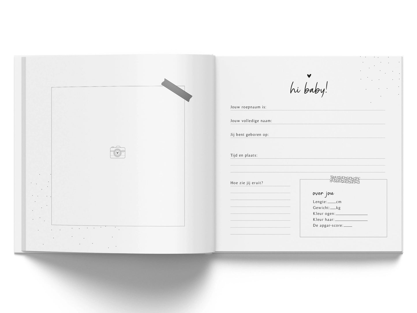 Baby invulboekje - Invulboek Mijn Zwangerschap - Linnen Beige - Fyllbooks