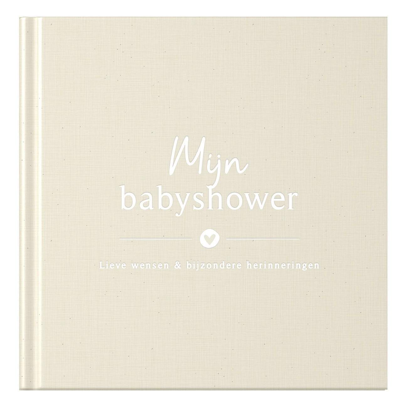 Baby invulboekje - Invulboek Mijn Babyshower - Linnen Beige - Fyllbooks