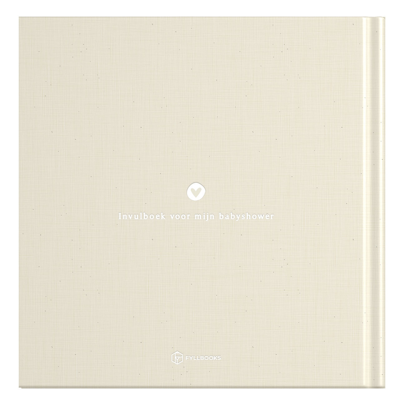 Baby invulboekje - Invulboek Mijn Babyshower - Linnen Beige - Fyllbooks