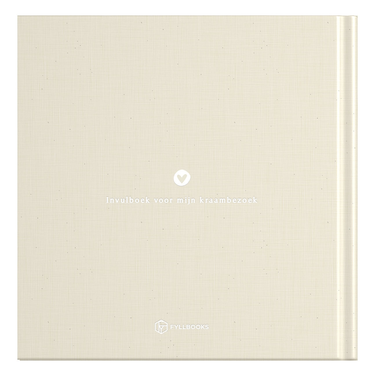 Baby invulboekje - Mijn kraambezoekboek - Linnen Beige - Fyllbooks