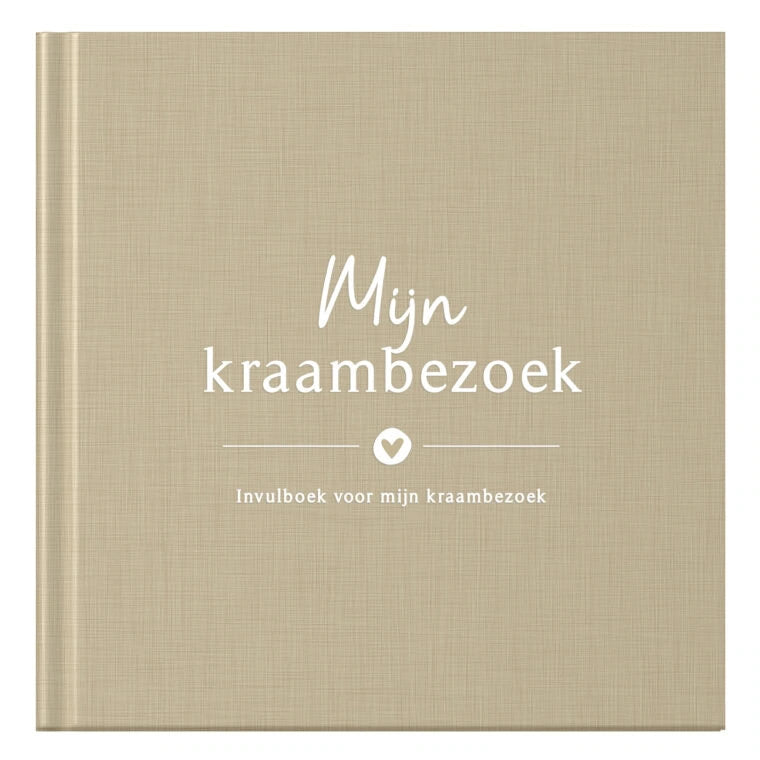 Baby invulboekje - Mijn Babyshower - Linnen Taupe - Fyllbooks
