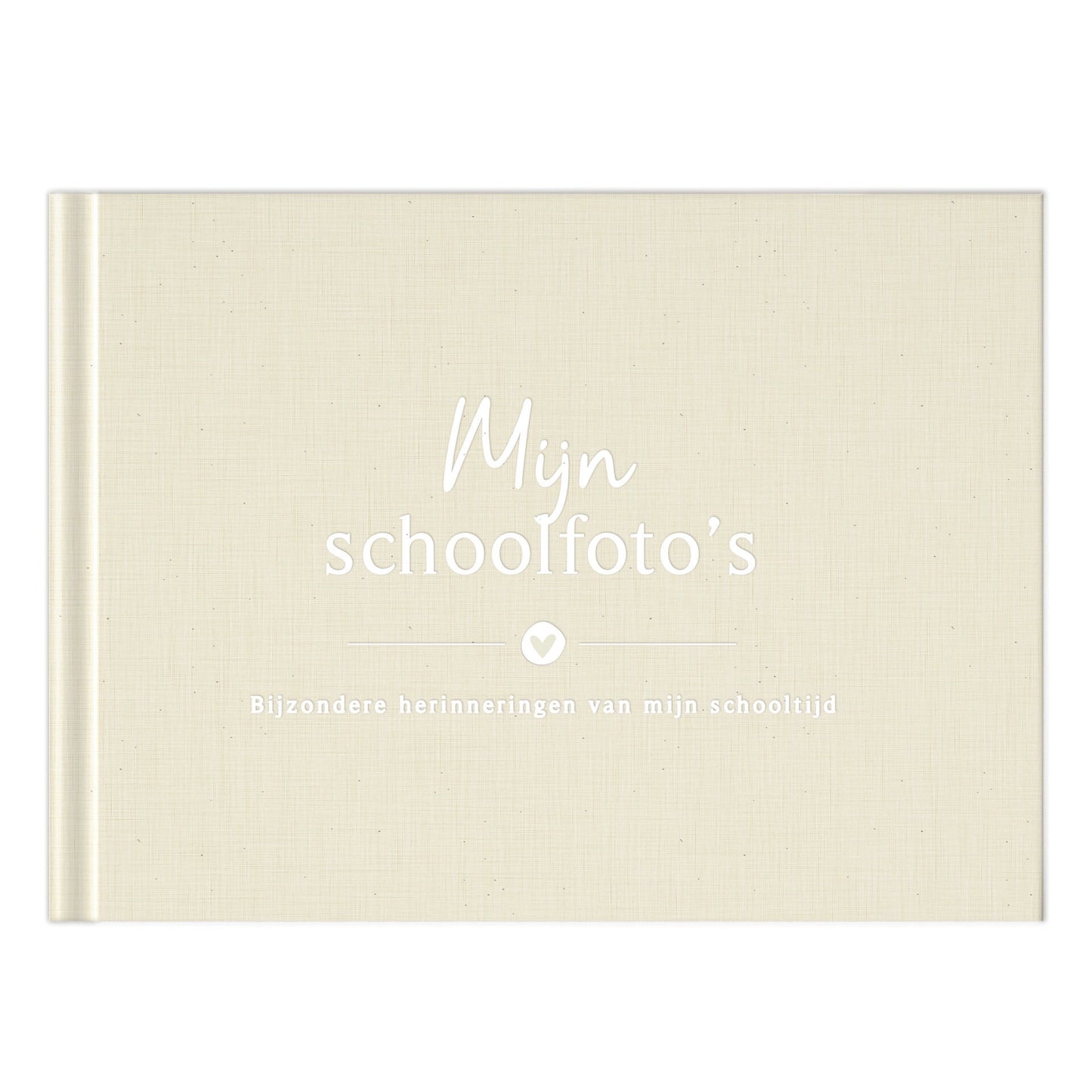 Mijn schoolfoto´s boekje - Linnen beige - Fyllbooks