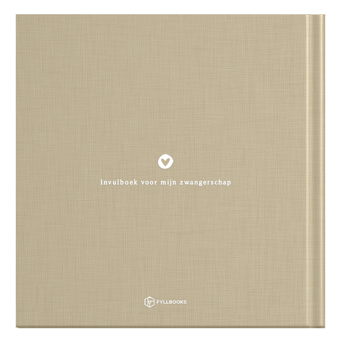 Baby invulboekje - Invulboek Mijn Zwangerschap - Linnen Taupe - Fyllbooks