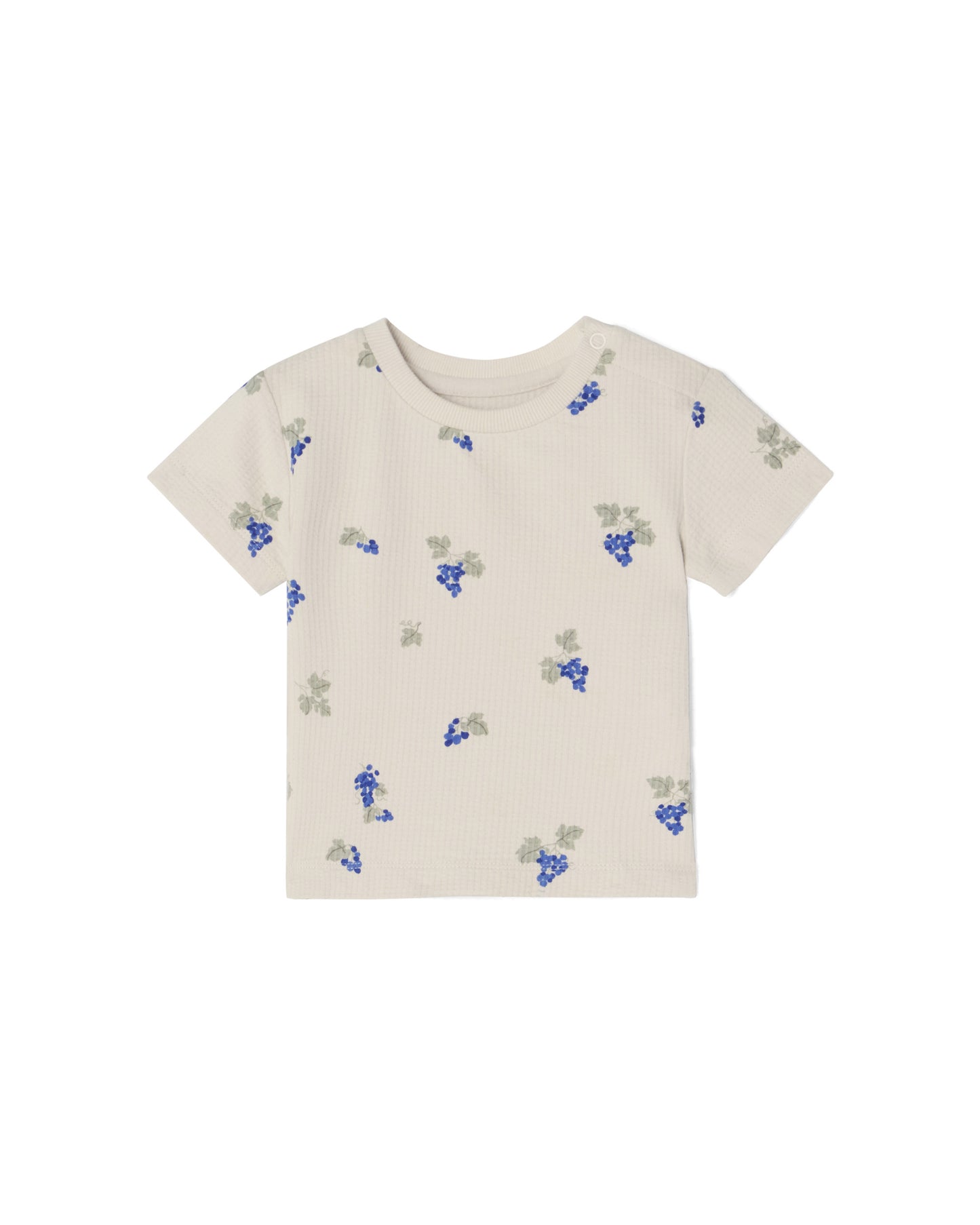 Garbo&Friends - Structured Jersey T-shirt Baby - Grapes Ecru - voorkant