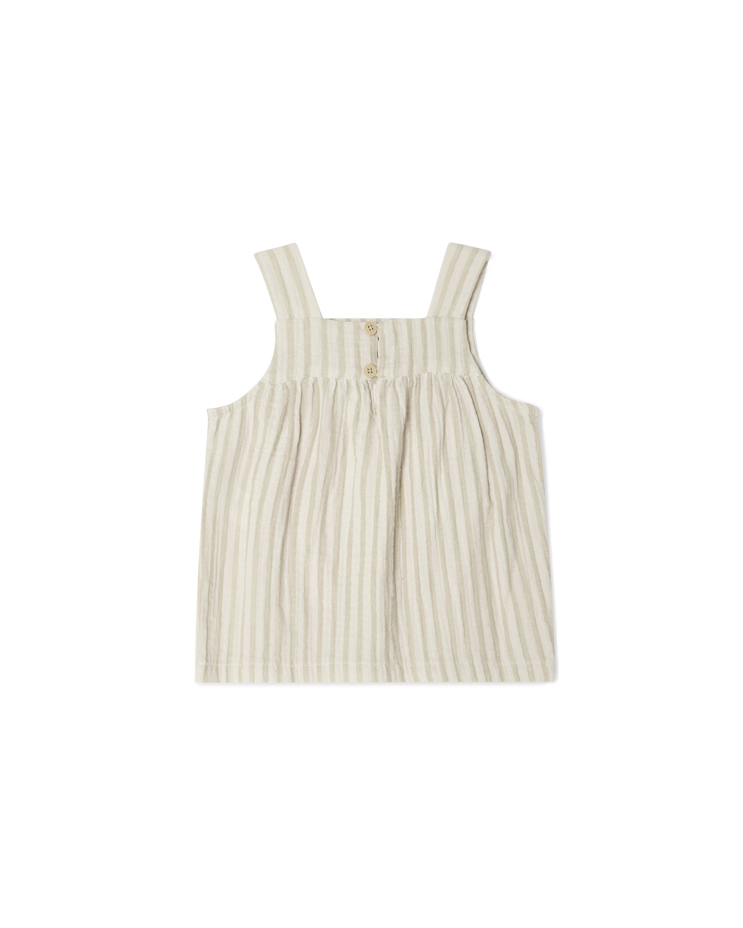 Garbo&Friends - Muslin Sleeveless Top Stripe pebble - Mouwloze top - achterkant