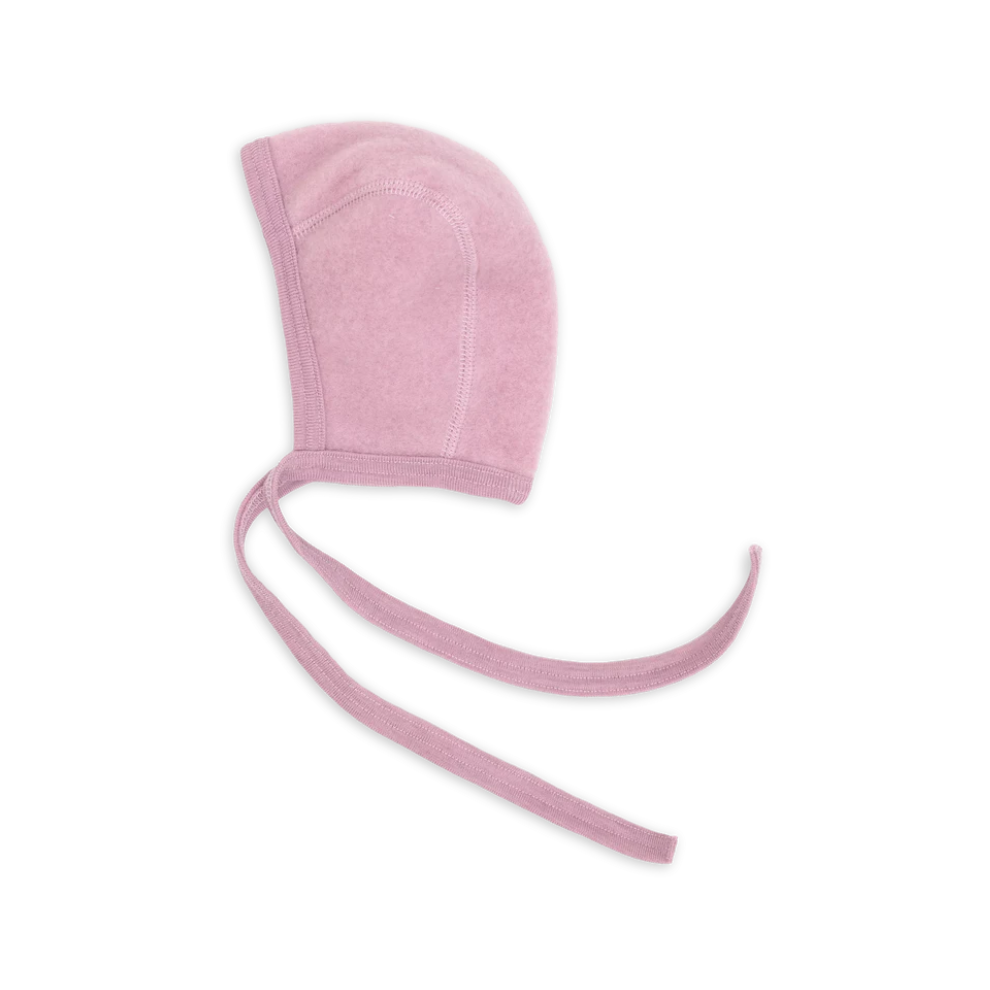 Strik mutsje wol fleece - Roze/Rosewood - Engel Natur