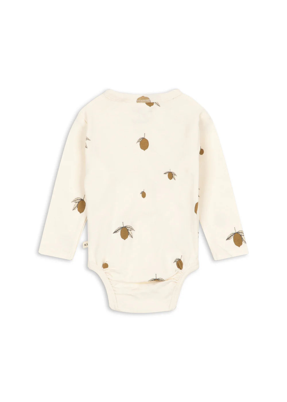 Overslag Romper Lemon - Biologisch Katoen - Newborn body - GOTS Gecertificeerd - Konges Sløjd