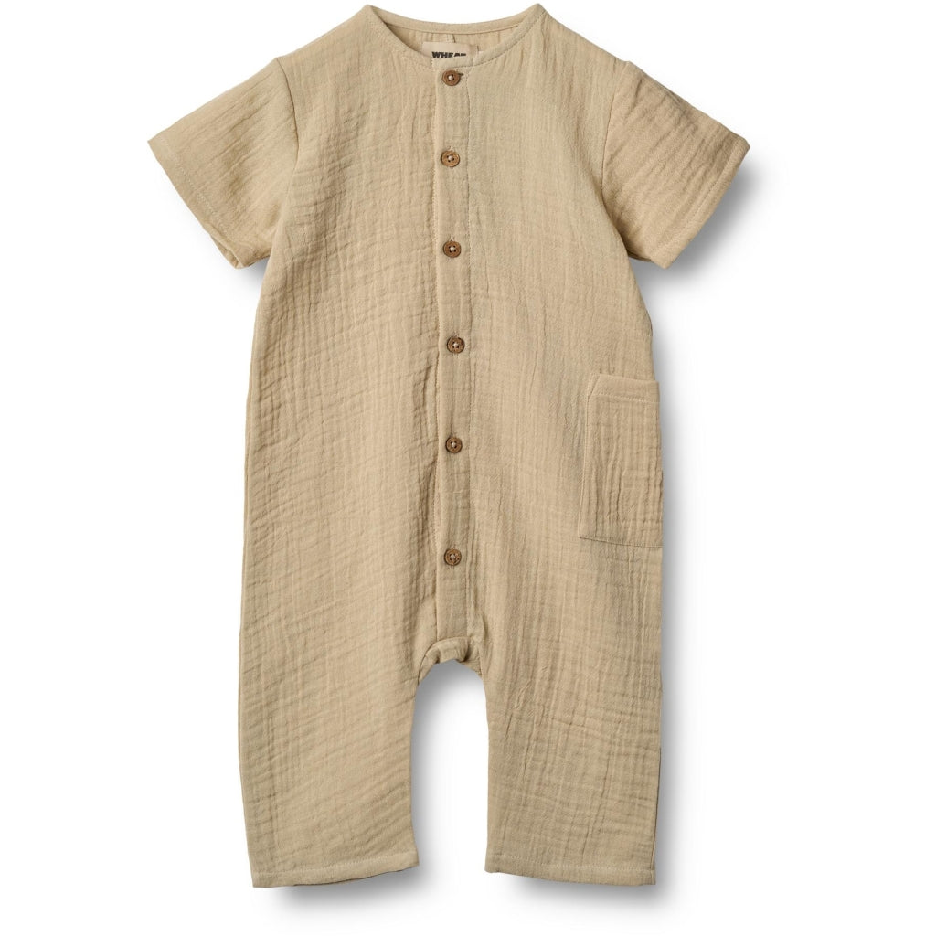Wheat - Romper Alex - Jumpsuit - 100% biologisch katoen mousseline - voorkant