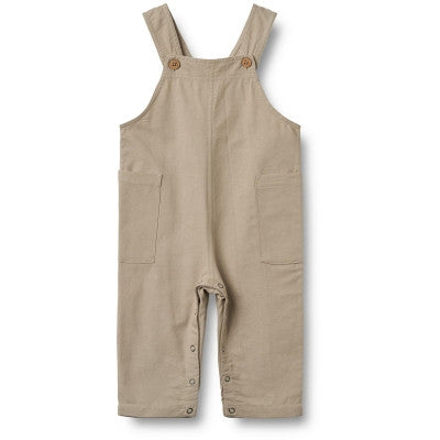 Wheat - Overall Ivan - Tuinbroekje - 100% biologisch katoen - voorkant beige
