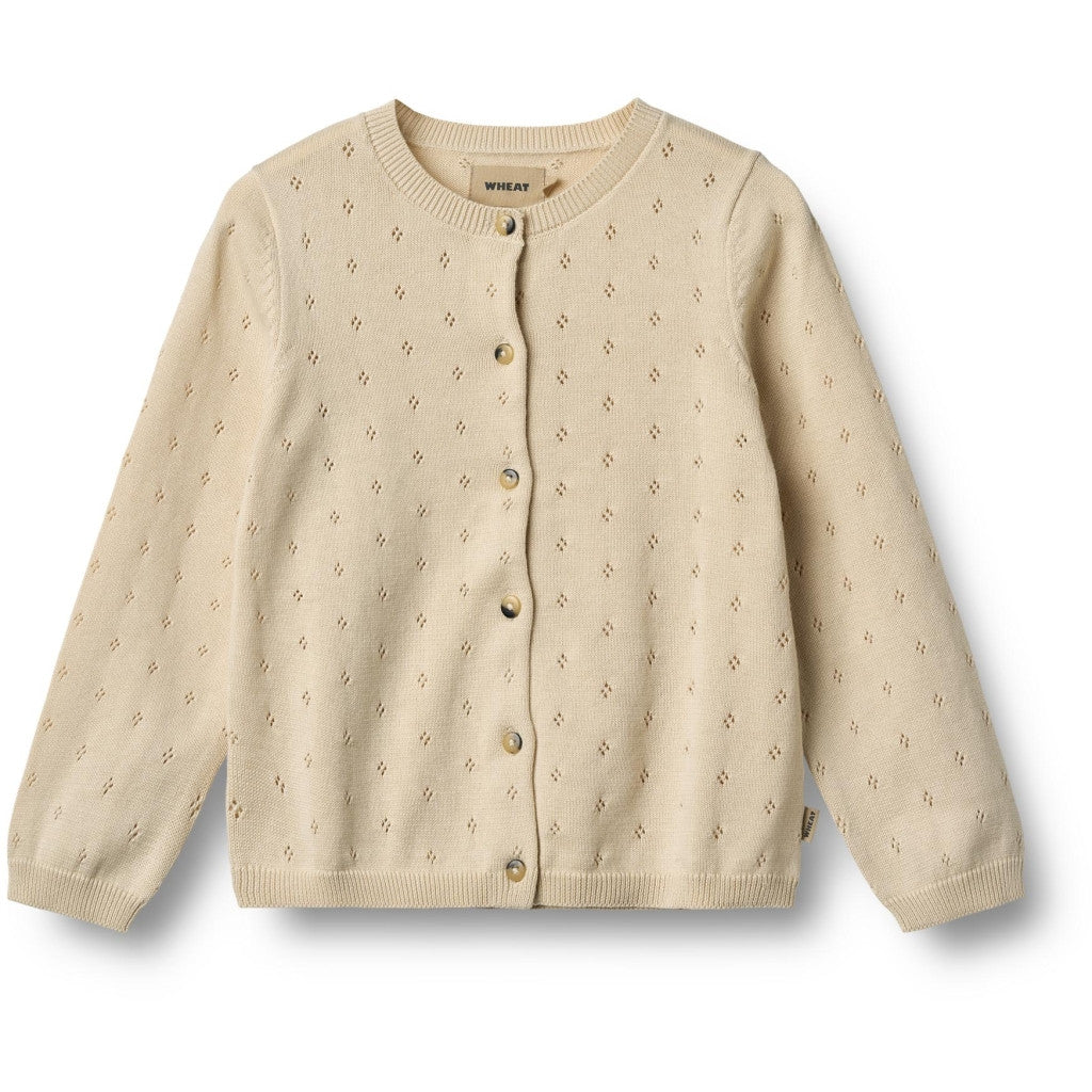 Wheat - Knit Cardigan Maia - Gebreid vestje - 100% biologisch katoen - voorkant