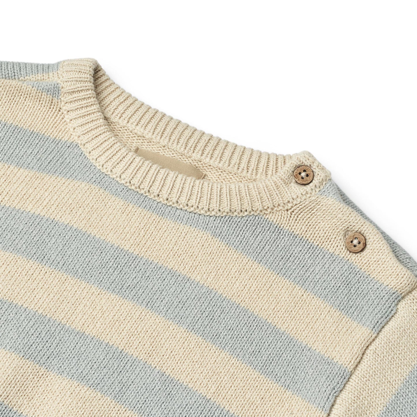 Wheat - Knit Pullover Morgan - Trui - 100% biologisch katoen - close up