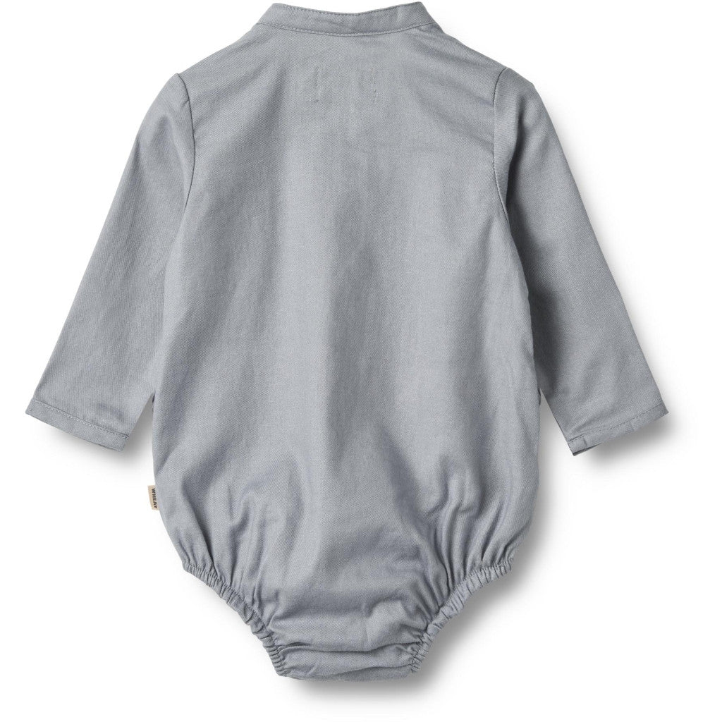 Wheat - Romper Shirt Victor - Baby romper overhemd - 100% biologisch katoen - achterkant
