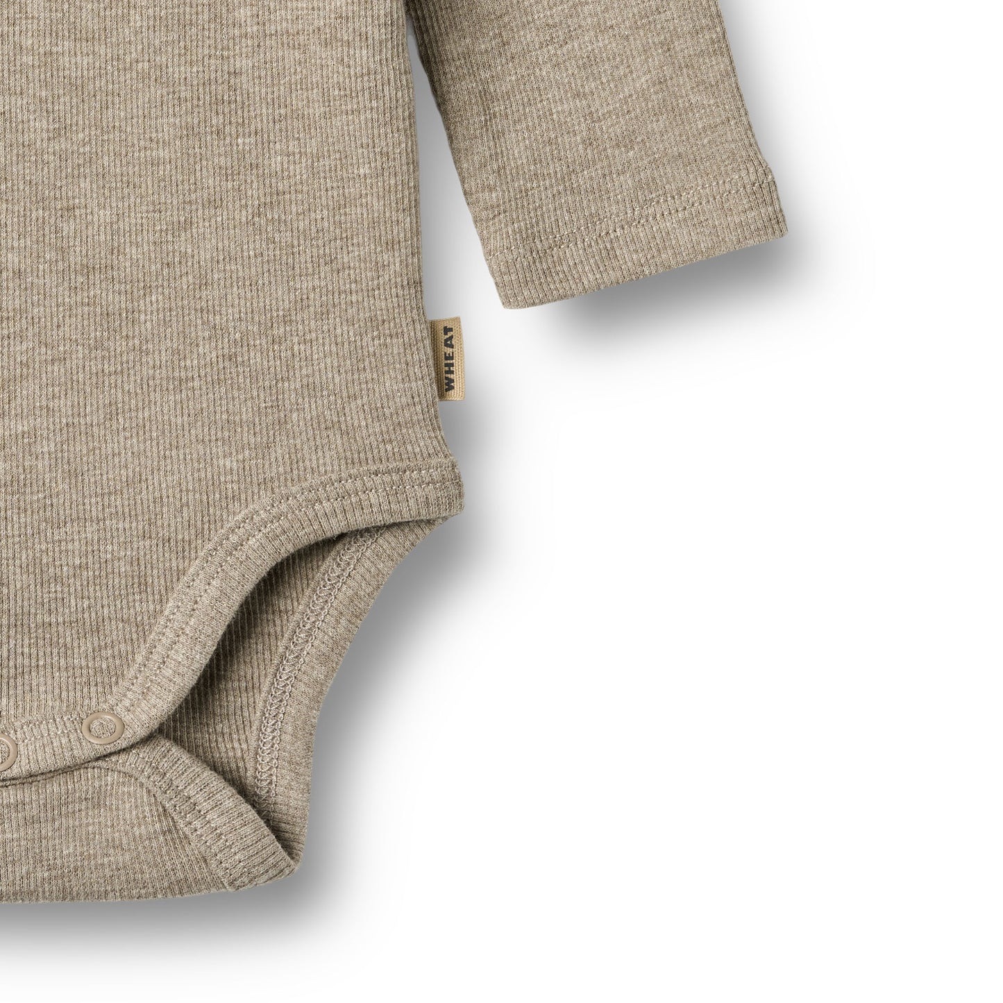 Wheat - Rib Body L/S Spencer - Romper met lange mouwen - 100% biologisch katoen - close up