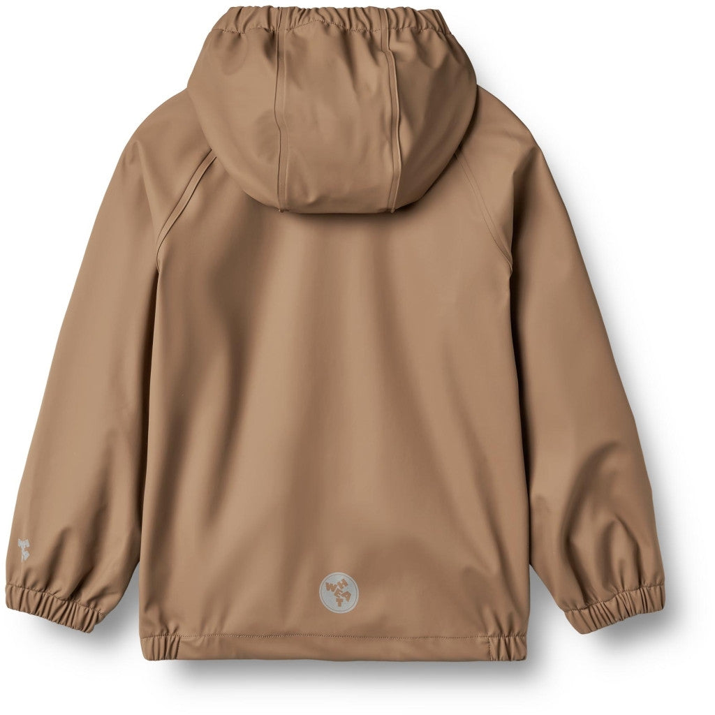 Wheat - Rainwear Chardy Jacket - Regenjas voor kinderen brown achterkant