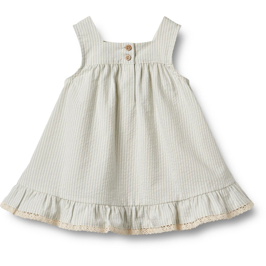 Wheat - Dress Ruffle Ayla - Jurkje - 100% biologisch katoen achterkant - achterkant