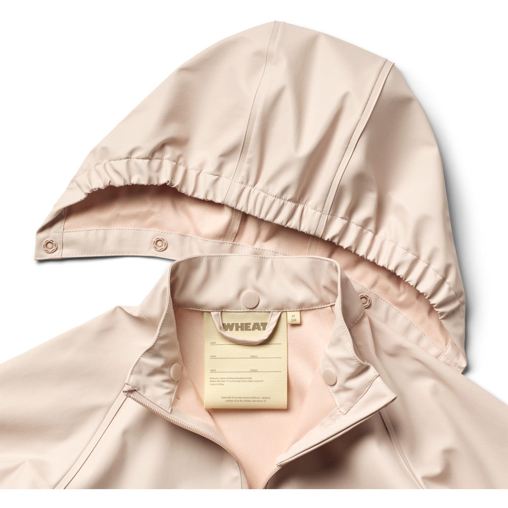 Wheat - Rainwear Chardy Jacket - Regenjas voor kinderen roze close up