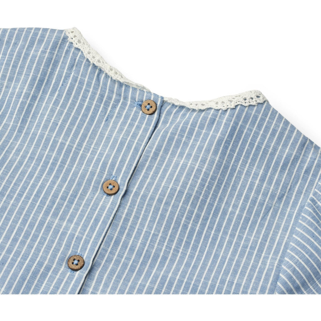 Wheat - Dress S/S Elma - Jurkje - 100% biologisch katoen close up