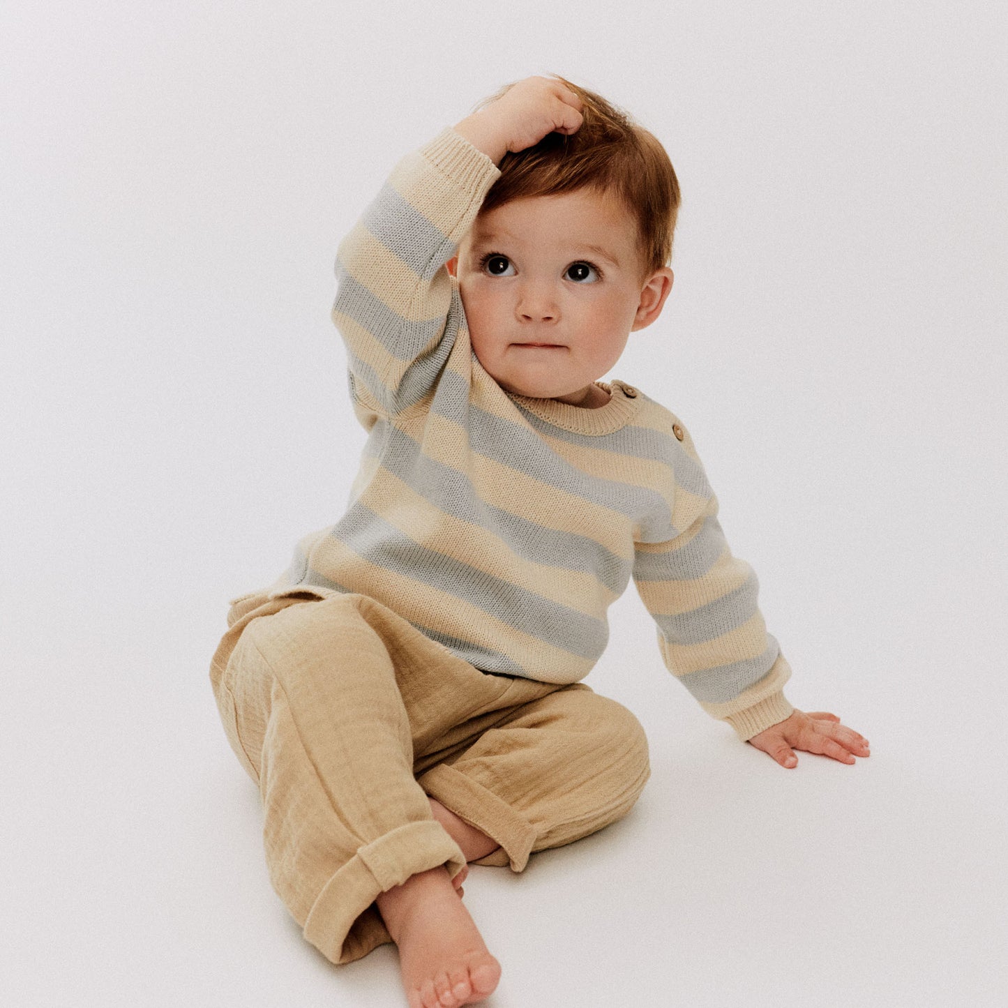 Wheat - Knit Pullover Morgan - Trui - 100% biologisch katoen - lifestyle