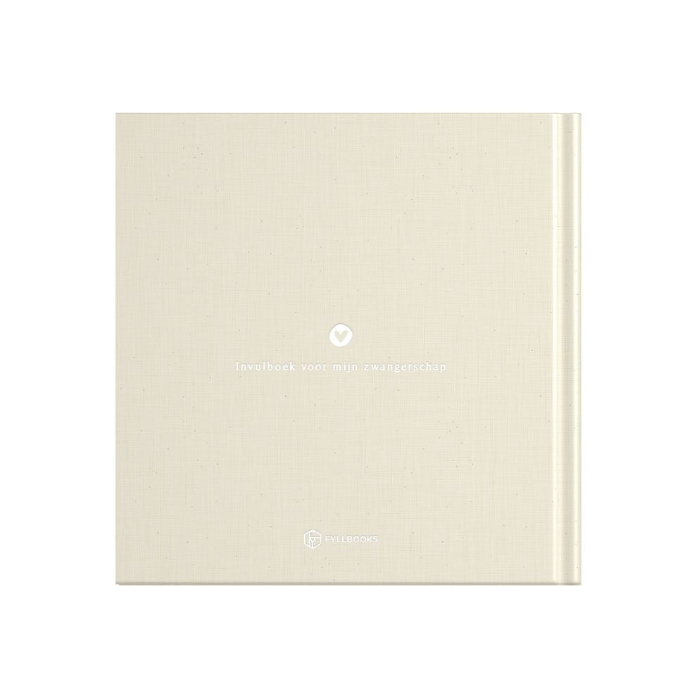 Baby invulboekje - Invulboek Mijn Zwangerschap - Linnen Beige - Fyllbooks