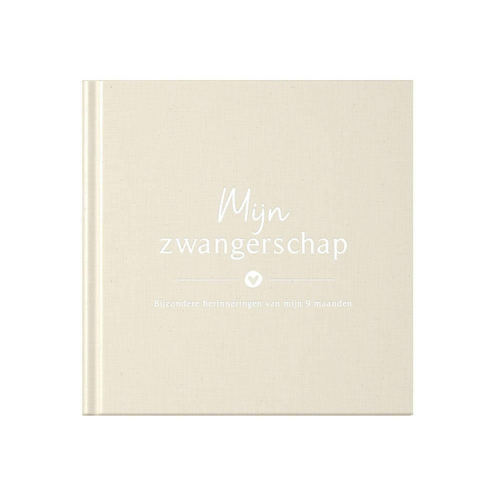 Baby invulboekje - Invulboek Mijn Zwangerschap - Linnen Beige - Fyllbooks